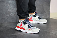 Чоловічі кросівки Adidas Nite Jogger Boost,білий з бежевим, фото 2