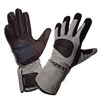 Тактические текстильные перчатки XG-253 из кордуры с кожаными вставками