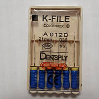 K-File 21мм, уп.6шт, №030, Dentsply Maillefer