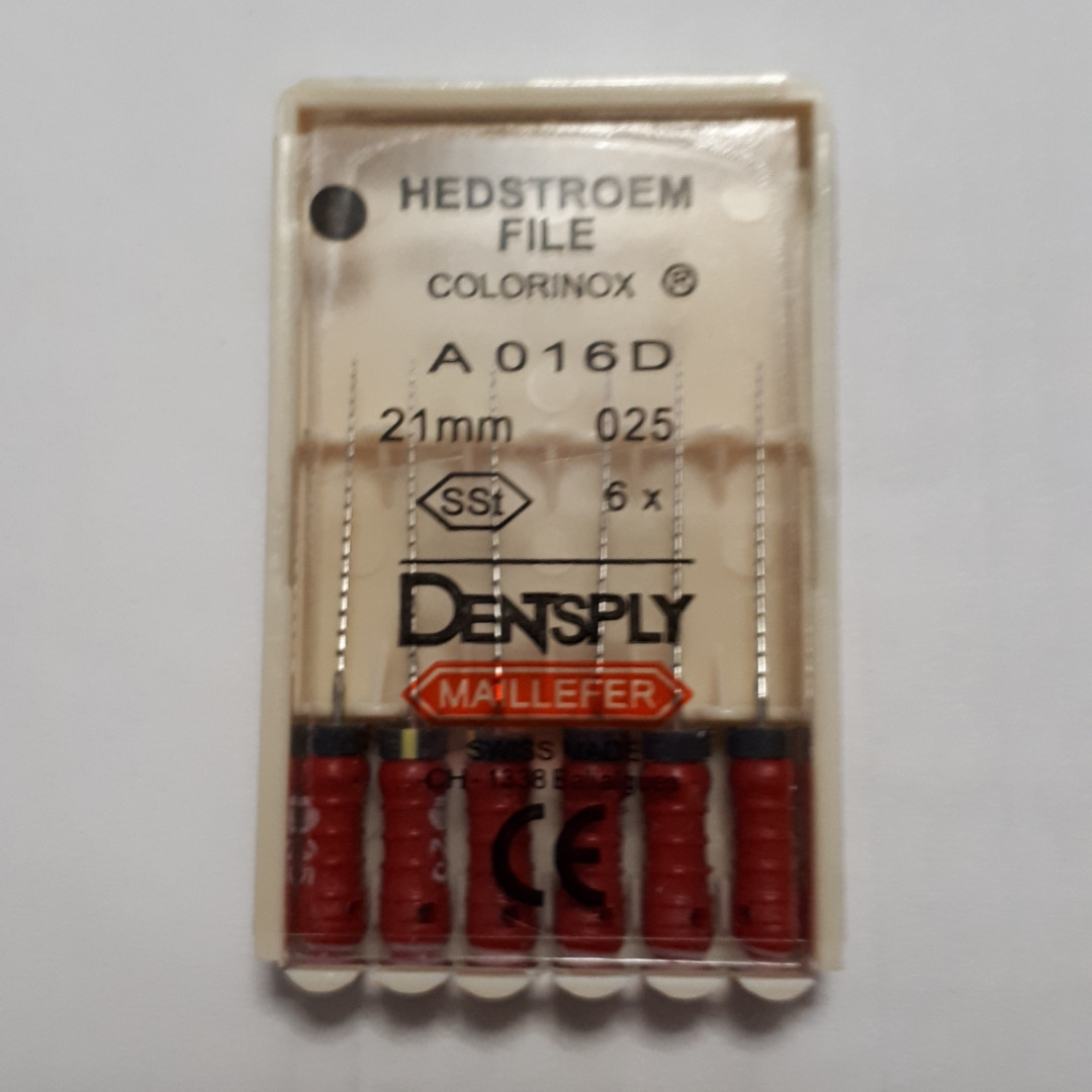 H-File 21 мм, пак.6шт, No025, Dentsply Maillefer