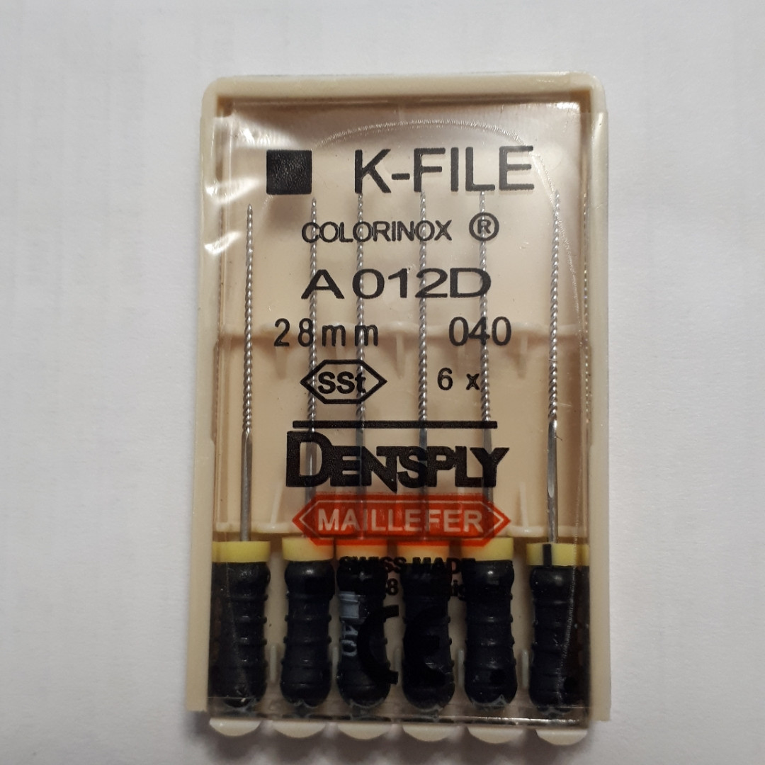 K-File 28 мм, пак.6шт, No040, Dentsply Maillefer