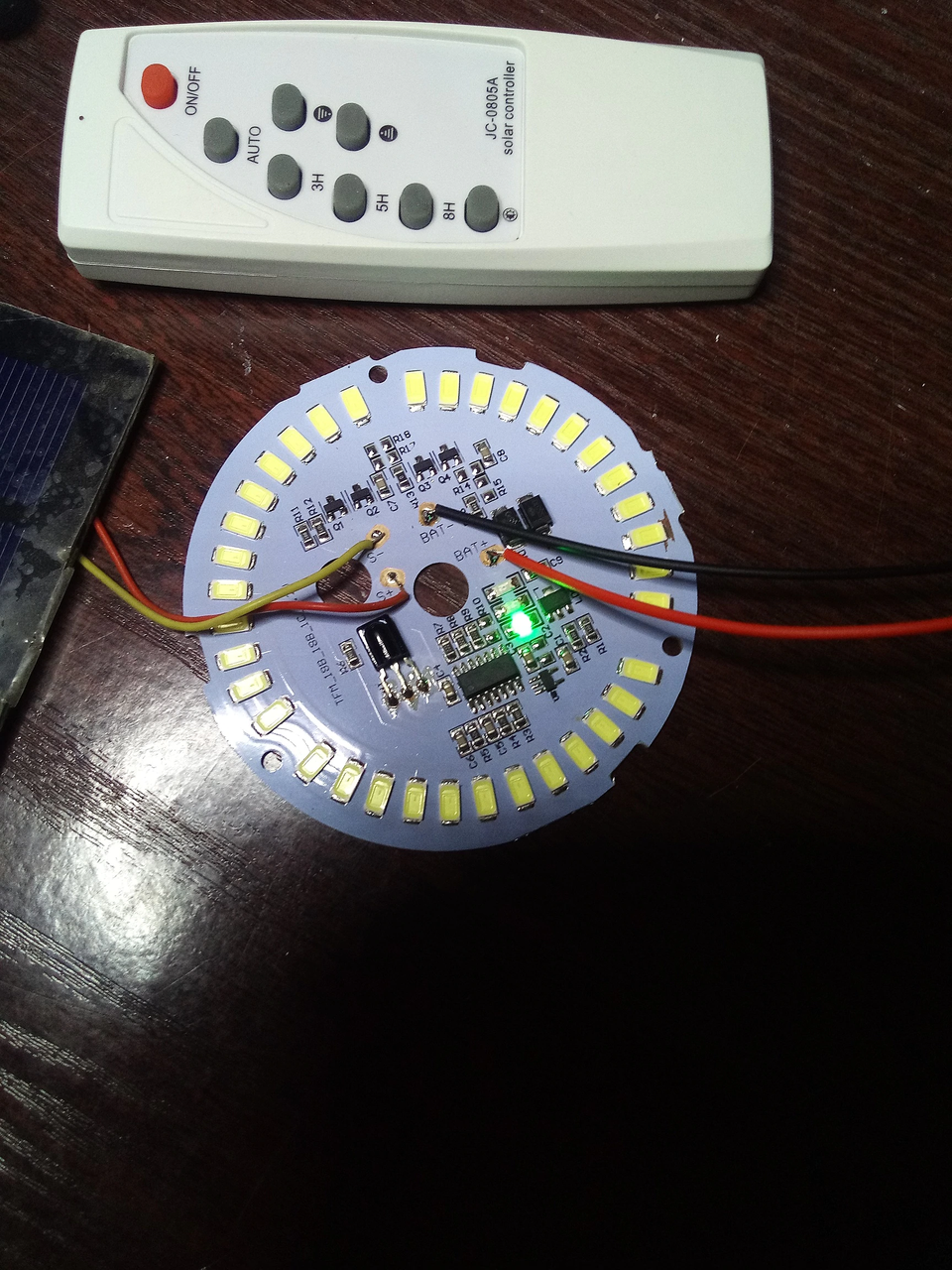 DC 3.2V-6V Smart IC 18w 77 мм Solar + пульт Світлодіод 18 Вт 6 В для сонячної панелі SMD 5730, фото 1