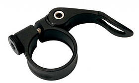 Підсідельний хомут Longus MTB 31.8 мм з ексцентриком, чорний алюміній