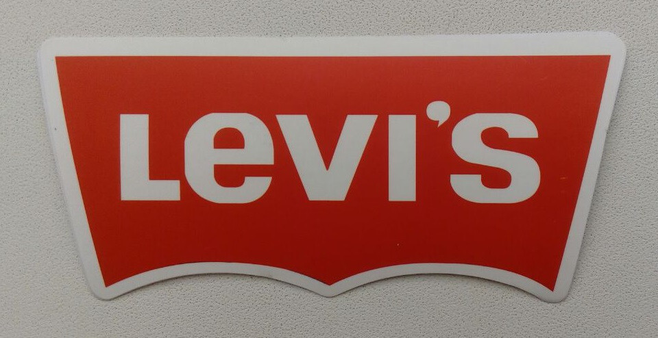 Стикер етикетка-наклейка самоклейка Levis 2 (9 см х 4см)