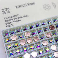 Кристаллы Swarovski(Hotfix).арт 2078Xirius Crystal AB ss30(6,5mm).Цена за 1шт