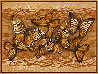Схема для вишивки бісером "Політ метеликів"