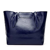 Модна жіноча сумка шоппер. Сумка тоут жіноча класична (чорна), фото 5