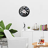 Годинник із вінілу Русалочка та друзі Флаундер Себастьян на годиннику Мешканці океану Годинник на батарейці Годинник на стіну, фото 2