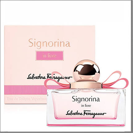 Salvatore Ferragamo Signorina In Fiore туалетна вода 100 ml. (Сальваторе Феррагамо Сигнорина ін Фиор), фото 2