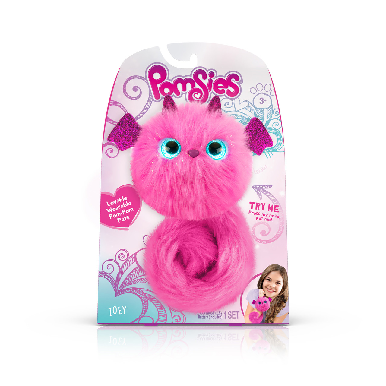Інтерактивна іграшка кошеня Помсис Дракоша Зої 01886 Pomsies Dragon Zoey Оригінал