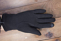 Жіночі стрейчеві рукавички чорні 8-1805-5, фото 4