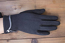 Жіночі стрейчеві рукавички чорні 8-1805-5, фото 5