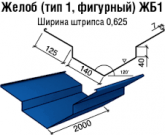 ЖЕЛОБ Єндови ЖБ 1 (фігурний тип 1) "Термастил" RAL 3005 0,47 мм Італія