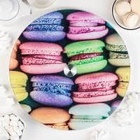 Обертовий скляний столик для торта 25 см