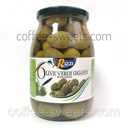 Оливки Olive Verdi giganti Rizzi 1000 гр, фото 2