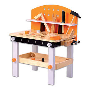 Ігровий набір дерев'яних інструментів Ecotoys "Моя майстерня", фото 1