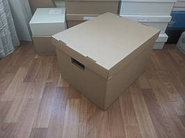 Коробки для документів. Архівні коробки. Архівні бокси 395x323x270 мм. коричневі