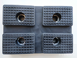 Накладка гумова 27-0216 на захоплення автомобільного двостокового підіймача