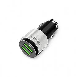 Автомобільний зарядний пристрій LDNIO DL-C403 (2 USB 4.2 A) + micro-USB