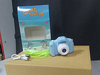 Цифровой детский фотоаппарат с функцией видео камера голубой Amazing