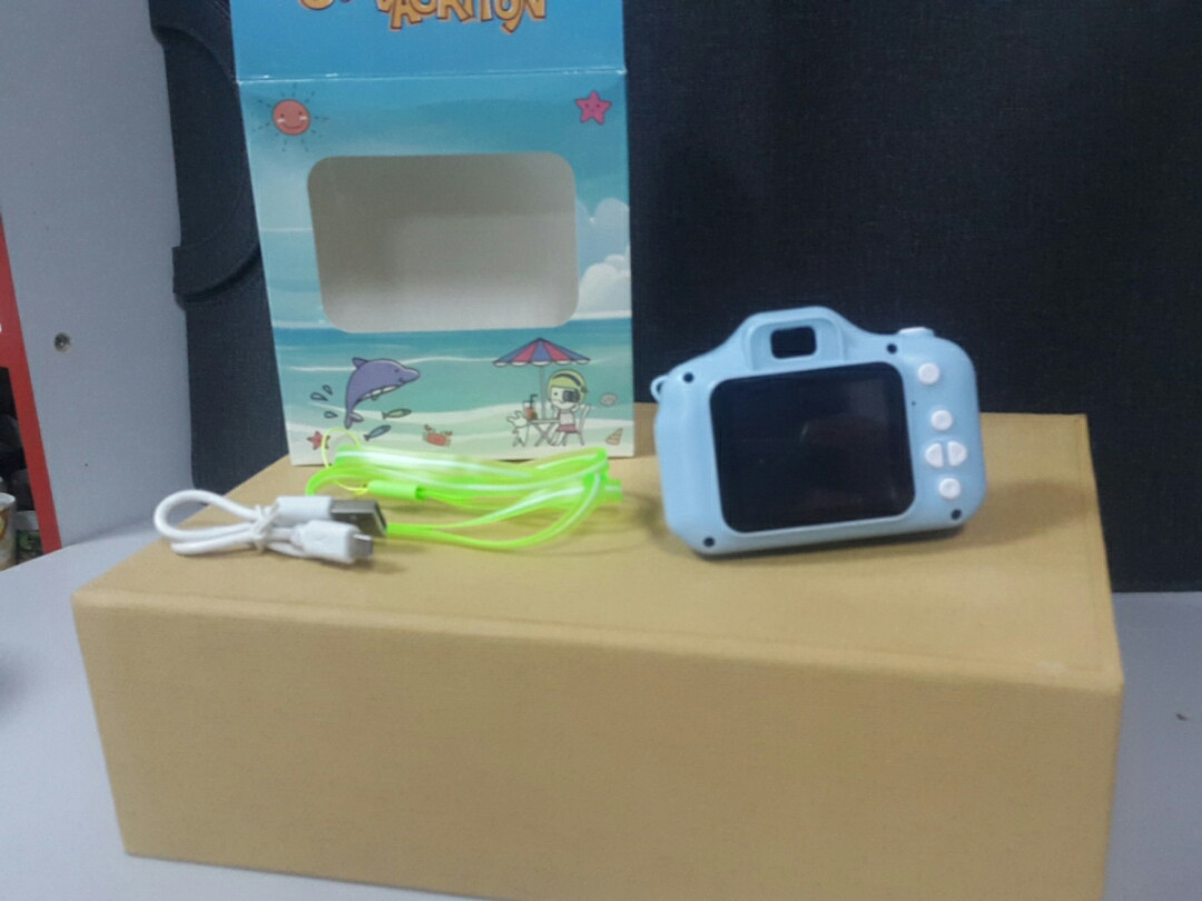 Цифровой детский фотоаппарат с функцией видео камера голубой Amazing - фото 2 - id-p1044787811