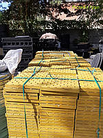 Тактильна плитка бетонна жовта 300х300х60 мм