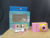 Фотоапарат для дівчинки цифровий рожевий, digital camera Amazing