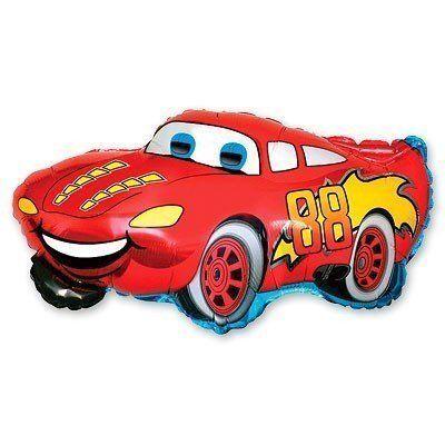 Фольгована кулька велика фігура Тачка Маквін 52х82см Flexmetal в упаковці, фото 1