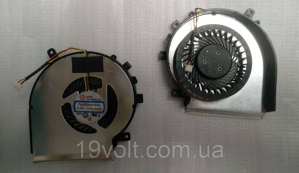 Кулер (вентилятор) MSI GE62 (CPU FAN), DC 5 V 0.55 A, 3pin (AAVID THERMALLOY PAAD06015SL)