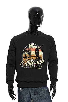Чоловічий демісезонний світшот чорний "California", фото 2