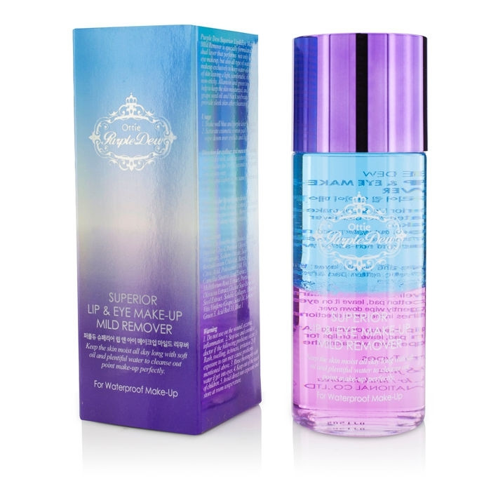 Засіб для зняття макіяжу Ottie Purple Dew Lip and Eye Makeup Mild Remover 100 мл