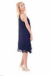 Жіночий сарафан двосторонній a.play на тонких бретелях 44 S чорний/синій, фото 8