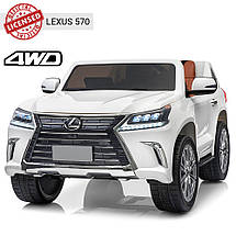 Дитячий електромобіль джип Lexus LX 570 M 3906EBLR-1 (4x35W, 2x12V14Ah), фото 6