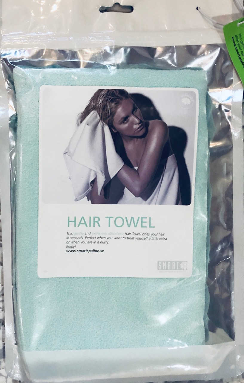 Рушник для волосся з мікроволокна,45х100 см, салатовий, (Швеція), фото 1