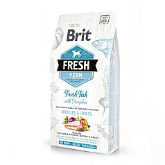Корм Brit Fresh Adult Large Fish/Pumpkin (для дорослих собак великих порід, риба/гарбуз) 12 кг