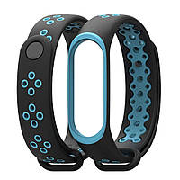 Ремешок Gasta Sport for Xiaomi Mi Band 3 and Mi Band 4 color Black/Blue