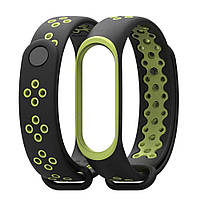 Ремешок Gasta Sport for Xiaomi Mi Band 3 and Mi Band 4 color Black/Green