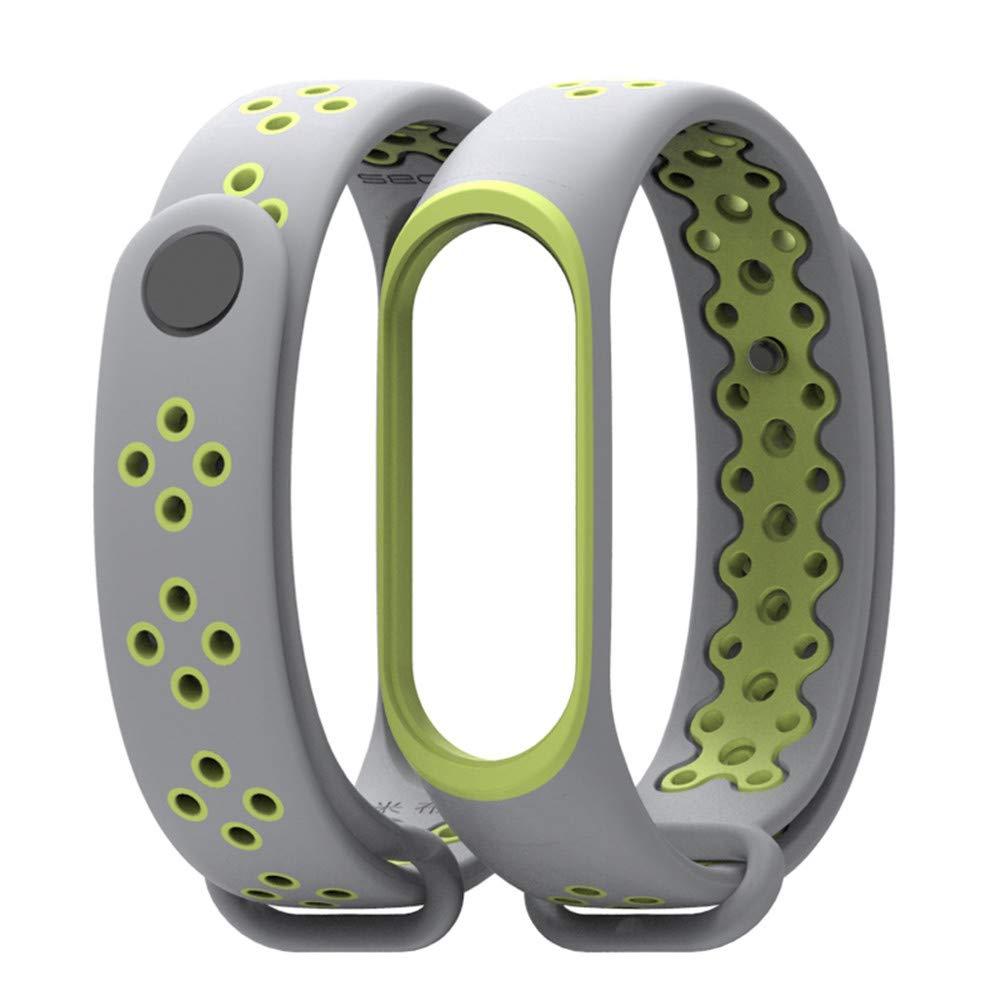Ремінець Gasta Sport for Xiaomi Mi Band and 3 Mi Band 4 color Grey/Green