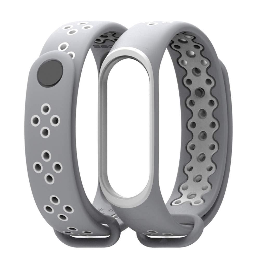 Ремінець Gasta Sport for Xiaomi Mi Band and 3 Mi Band 4 color Grey/White
