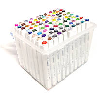 Набор маркеров двусторонних TouchFive в пластиковом боксе 80 цветов (TF80-PL)