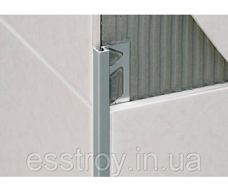 Профіль квадратн.алюміній сатин 10 мм — 2,7 м, шт.