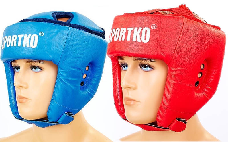 

Шлем боксерский открытый Sportko OD1 (шлем для бокса): 2 цвета, размер L