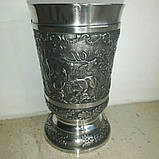 Олов'яний винний келих Полювання, фото 5