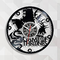 Игра Престолов часы Game of Thrones Виниловая пластинка Настенные часы Часи Гра Престолів Часы для подростков