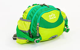 Сумка поясна з ремінцем на плече WAIST BAG COLOR LIFE 5335 зелений-салатовий