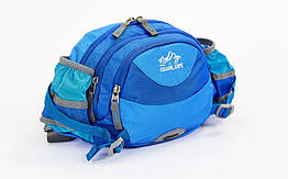 Сумка поясна з ремінцем на плече WAIST BAG COLOR LIFE 5335 синій