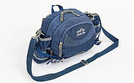 Сумка поясна з ремінцем на плече WAIST BAG COLOR LIFE 5335 темно-синій