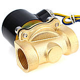 Латунний електромагнітний клапан, 1", 220В, фото 4