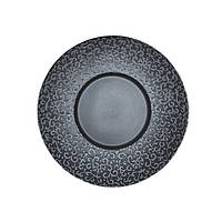 Тарелка ALT Porcelain Delux черная матовая с узором d30,5 см (FC0010-12)