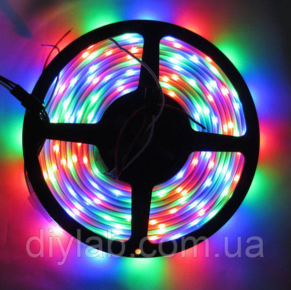 RGB Светодиодная лента WS2812B 60LED/m - фото 1 - id-p117254329